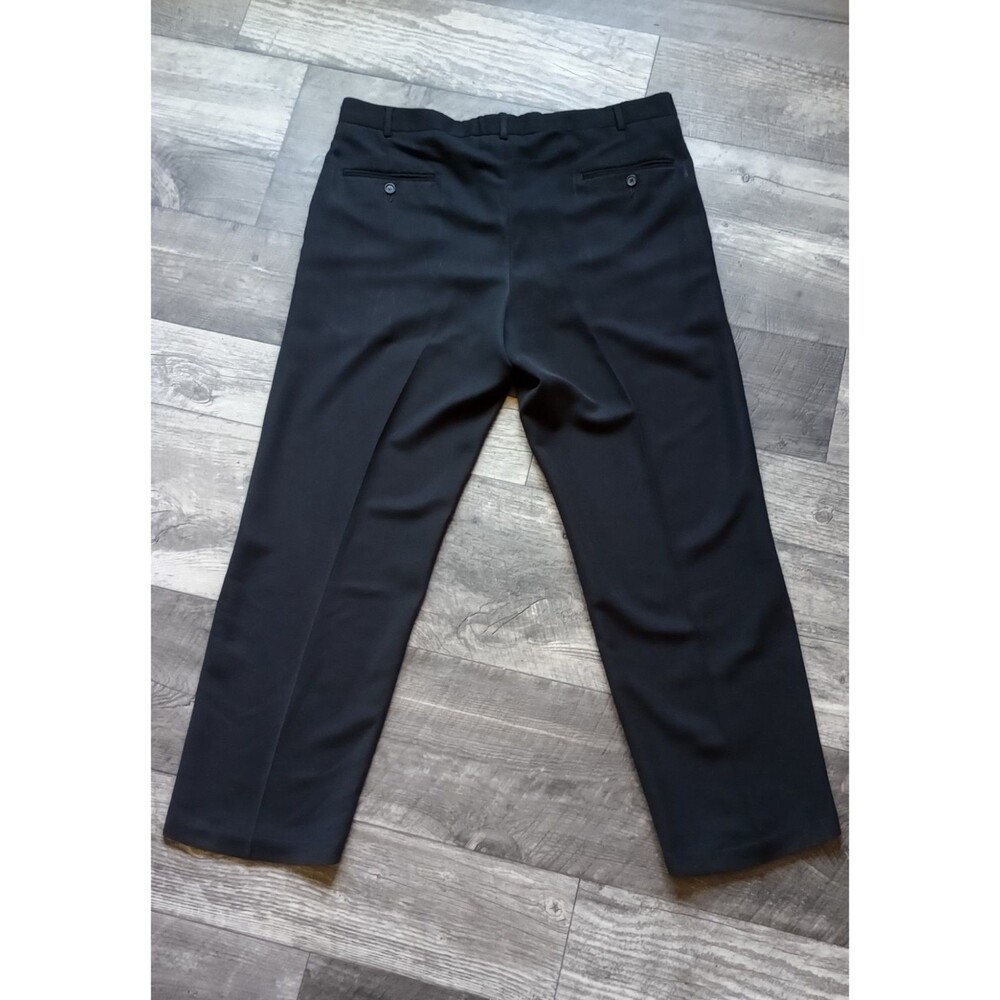 Reaction Kenneth Cole Mens 38x30 Classic Fit Black Dress Pants